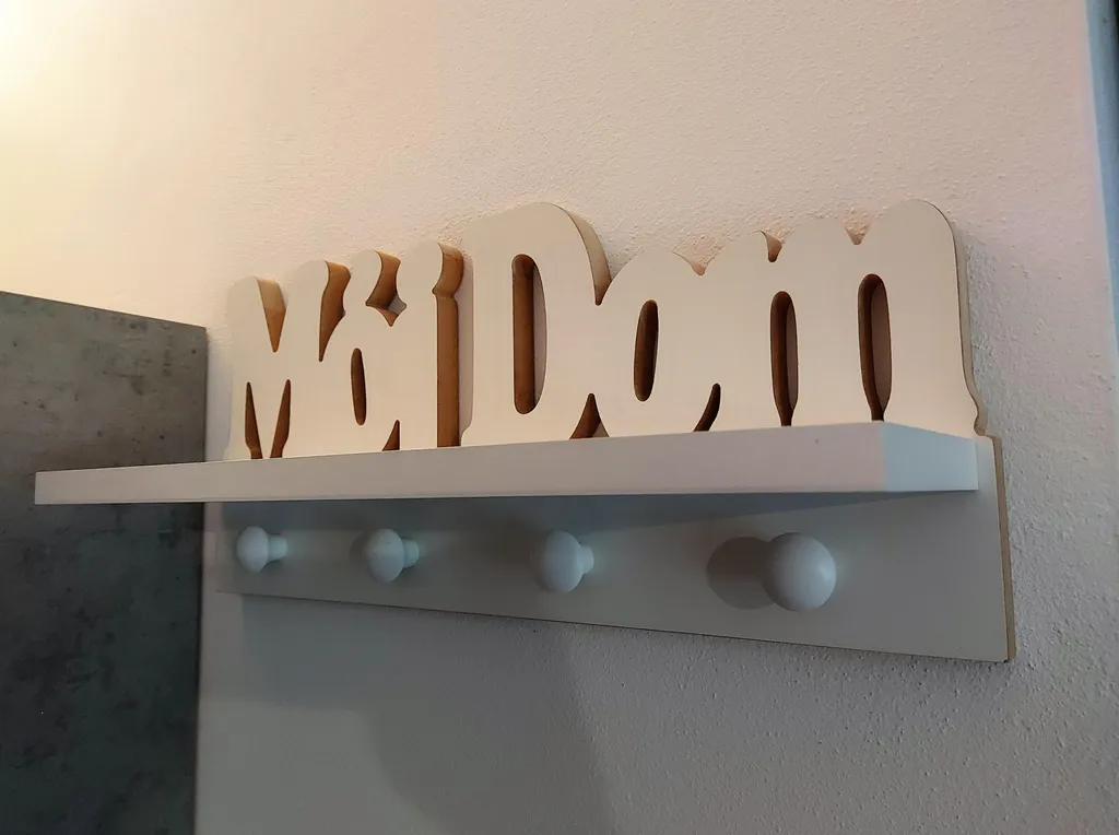 Étagère de Rangement Entrée 3 en 1 Mein Zuhause pour Clés et Courrier