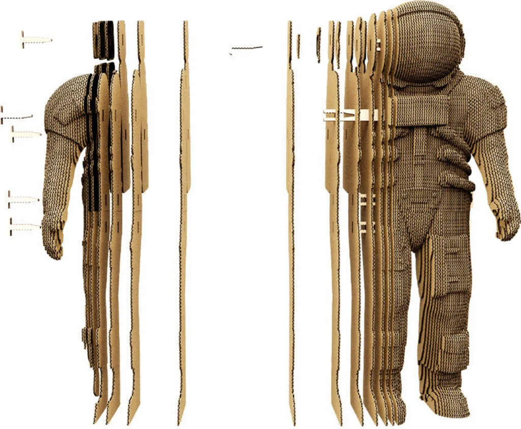 Décoration Bureau Astronaute - Puzzle 3D Cartonic pour Passionné Espace - 2