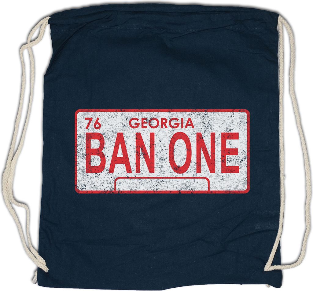 Urban Backwoods Ban One Sign License Plate, Turnbeutel, Farbe: Navy