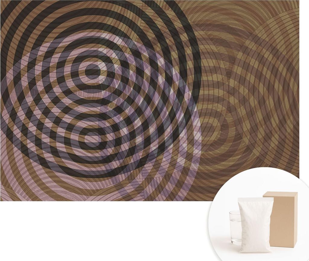Fototapete - Wandbilder für Wohnzimmer - 104x70 cm - Dekorative Wandfolie - Modernes Design für Wanddekoration - Tapeten für Innenräume - Hypno...