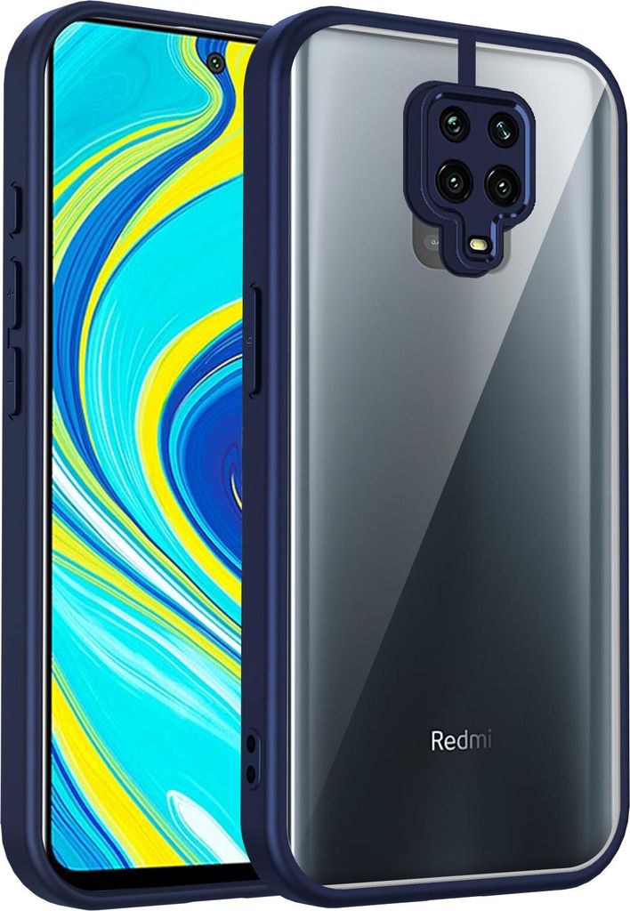 Hülle für Xiaomi Redmi Note 9S/Note 9 Pro/Note 9 Pro Max/Redmi Note 10 Lite/Poco M2 Pro Transparente Rückseite TPU Bumper Stoßfest Handyhülle ...