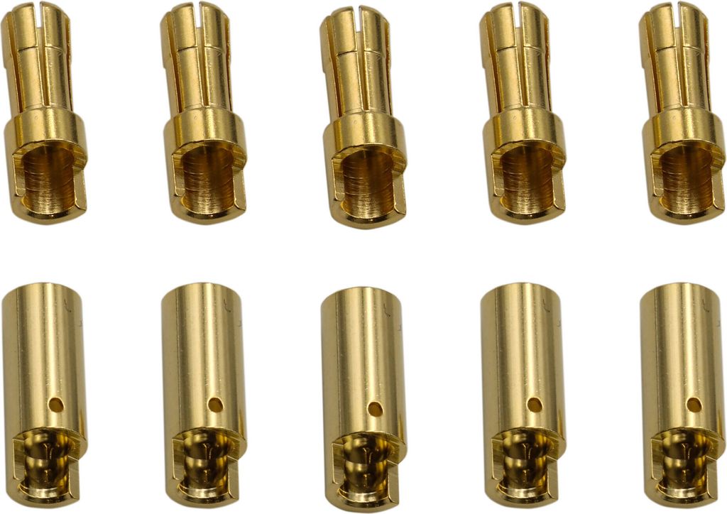 5 Paar 5,5 mm Goldkontaktstecker Verbinder (Stecker/Buchse) Produktbild 