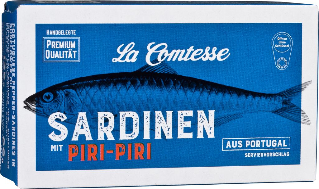 Pfeffersardinen mit Haut und mit Gräten, 125 g Produktbild 
