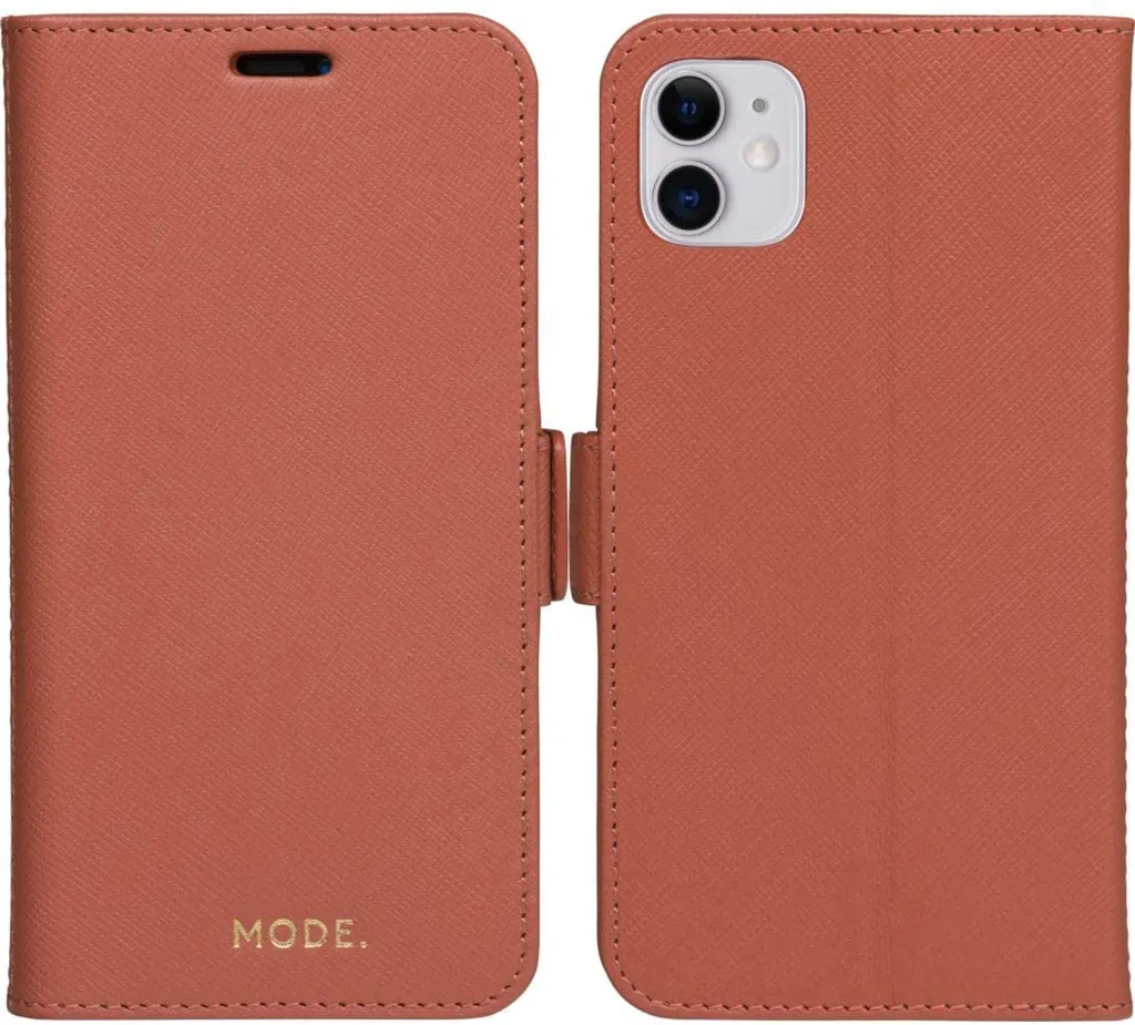 Étui de Protection iPhone 11 en Cuir Rose dbramante1982 Collection MODE - 2