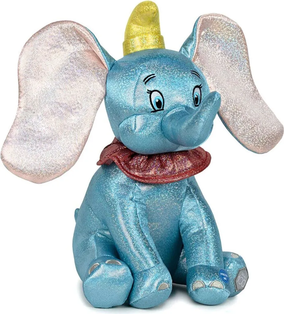 Dumbo Disney Peluche Scintillante Bleue 100th Teddy Collector One Size