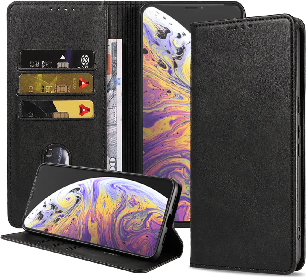 Custodia Regalo iPhone Xs Max Smartphonica Ecopelle Nera - Alta Qualità - 1