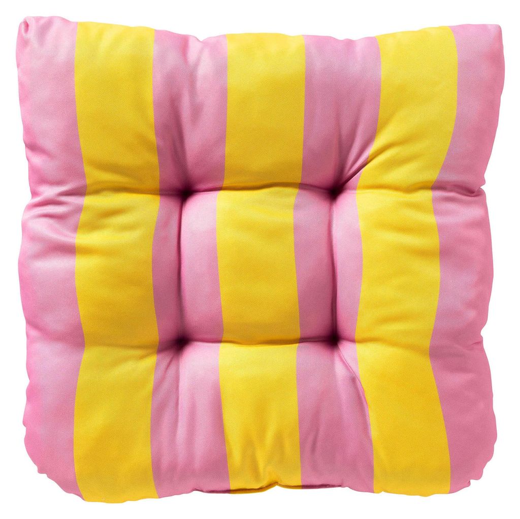 Textino Stuhlkissen April 45x45 cm Rosa Gestreift