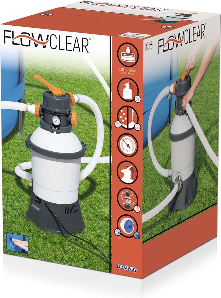 Bestway 58515 Sandfilterpumpe 3,028 L für Flowclear Pools Produktbild 11