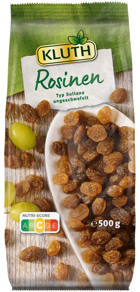 Kluth Raisins secs type Sultana non sulfurés sans pépins Image du produit 