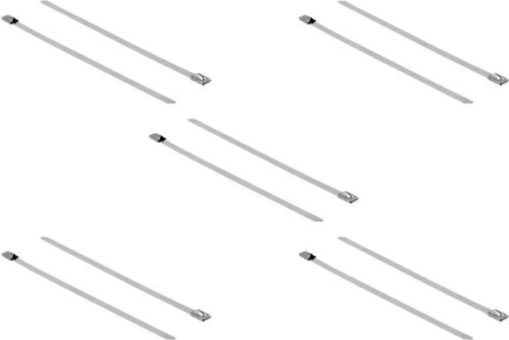 Fascette DELOCK in acciaio inox L 150 x L 7,9 mm 10 pezzi