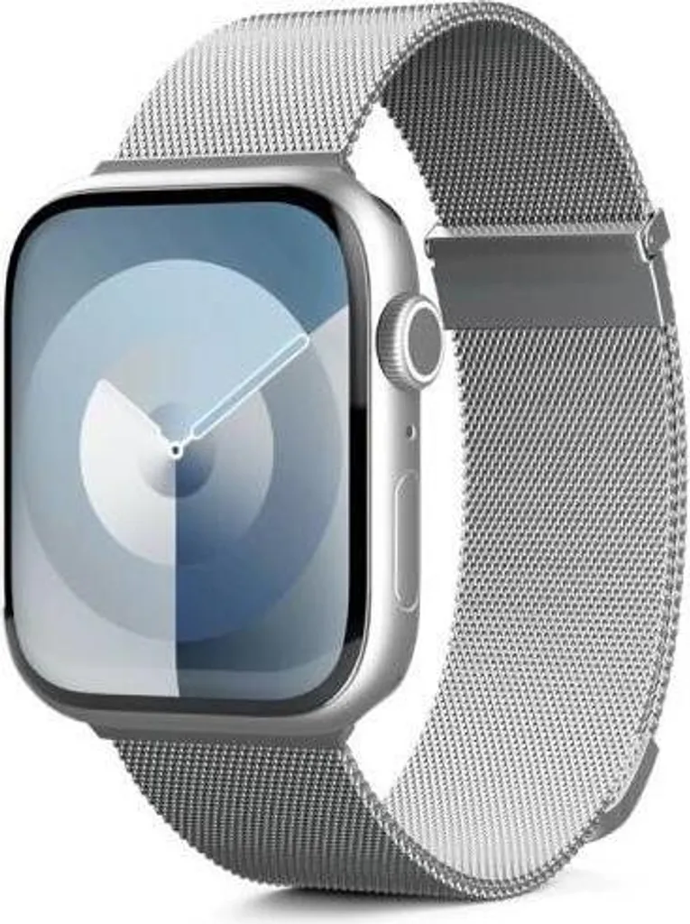 Bracelet Apple Watch respirant anti-irritation Epico Argenté