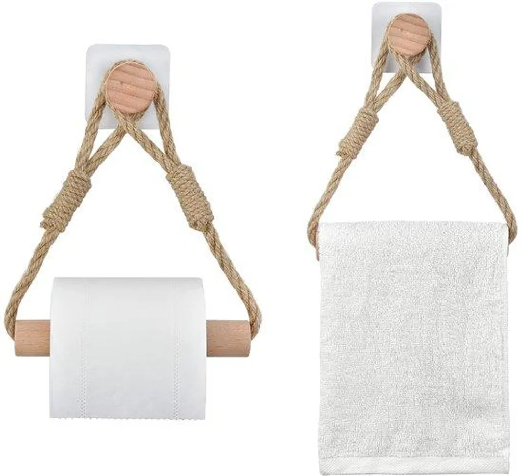 Accessoire toilette vintage en bois pour décoration intérieure bohème
