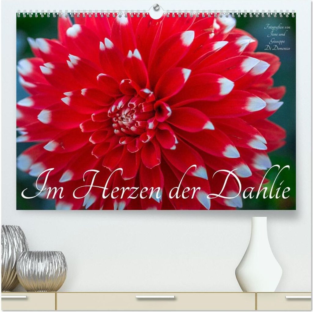 Im Herzen der Dahlie (hochwertiger Premium Wandkalender 2026 DIN A2 quer), Kunstdruck in Hochglanz