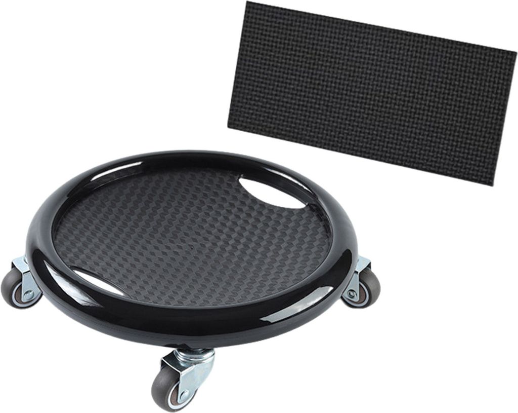 Bauchmuskeltrainer-Rad mit Kniematte, 360 Grad drehbar, für Männer und Frauen, Core-Training, Bauchmuskeltrainer-Board mit 4 Rädern, Fitnessger...