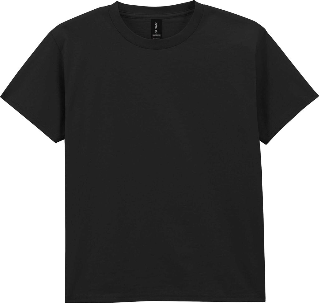 Gildan - T-Shirt für Kinder, Leicht, Baumwolle BC7145 (158-164) (Schwarz)