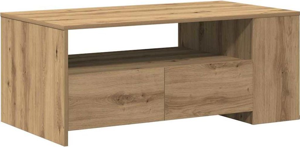 vidaXL Couchtisch Artisan-Eiche 102 x 55 x 43,5 cm Holzwerkstoff