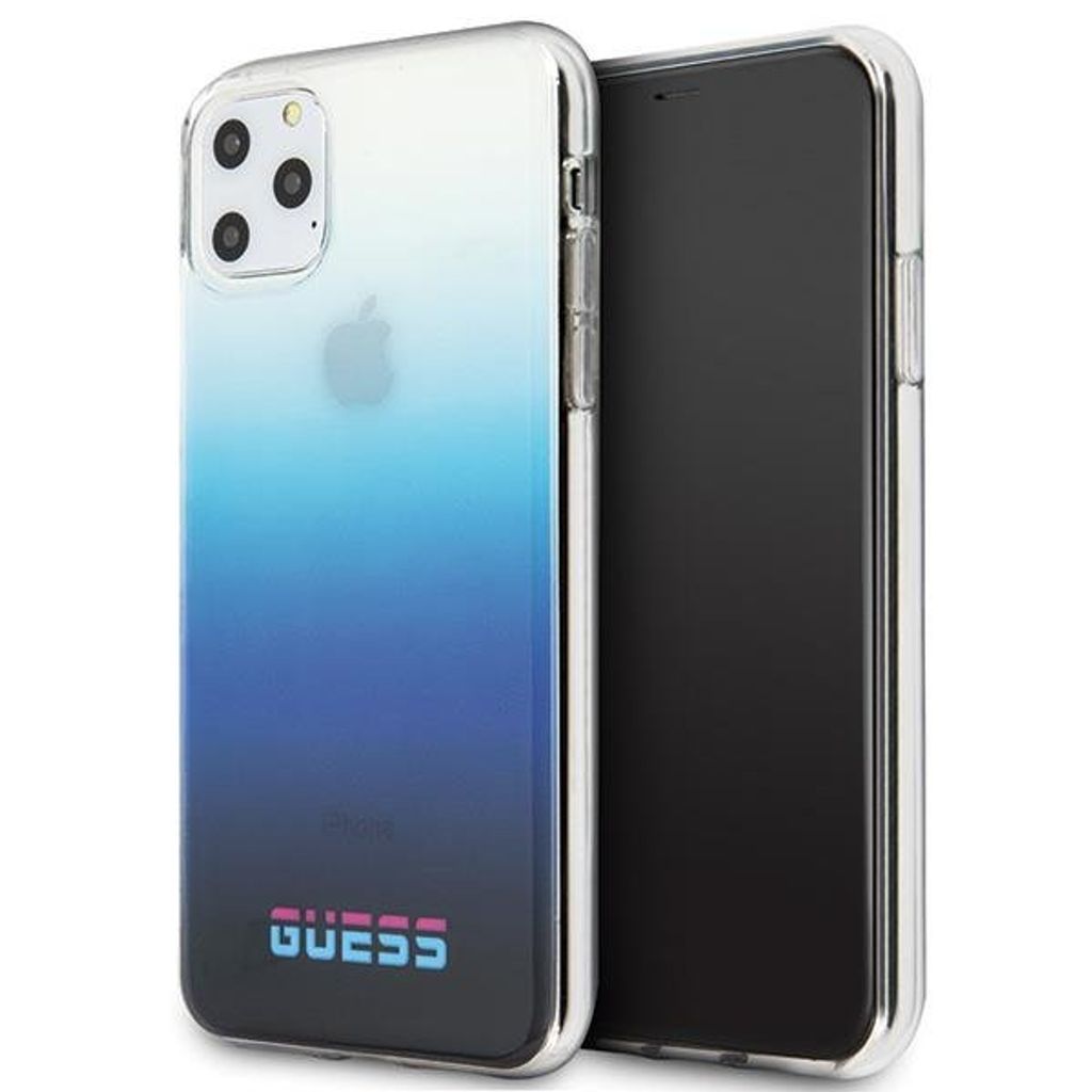 Guess GUHCN65DGCNA iPhone 11 Pro Max Blau/Gradient Blue Hard Case California Handyhülle
