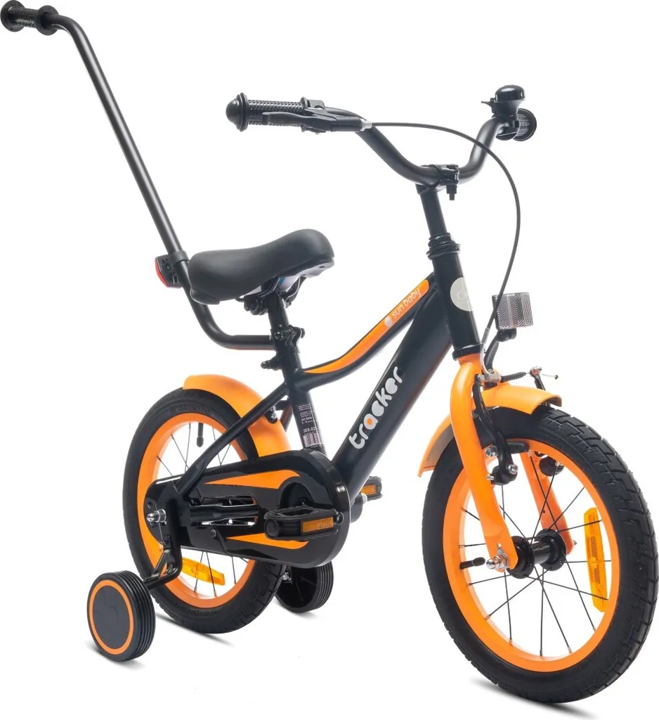 Vélo enfant 14 pouces Sun Baby Tracker Orange : équilibre et sécurité garantis