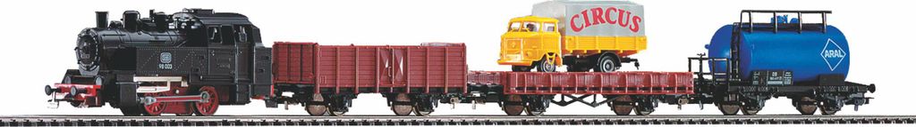 Piko Starter Set Güterzug mit Dampflokomotive BR 98 DB III Produktbild 