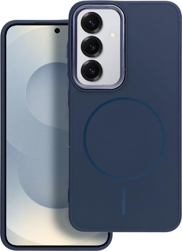 Case passend für Samsung A16 5G / A16 4G Frame Mag Cover kompatibel mit MagSafe navy blue