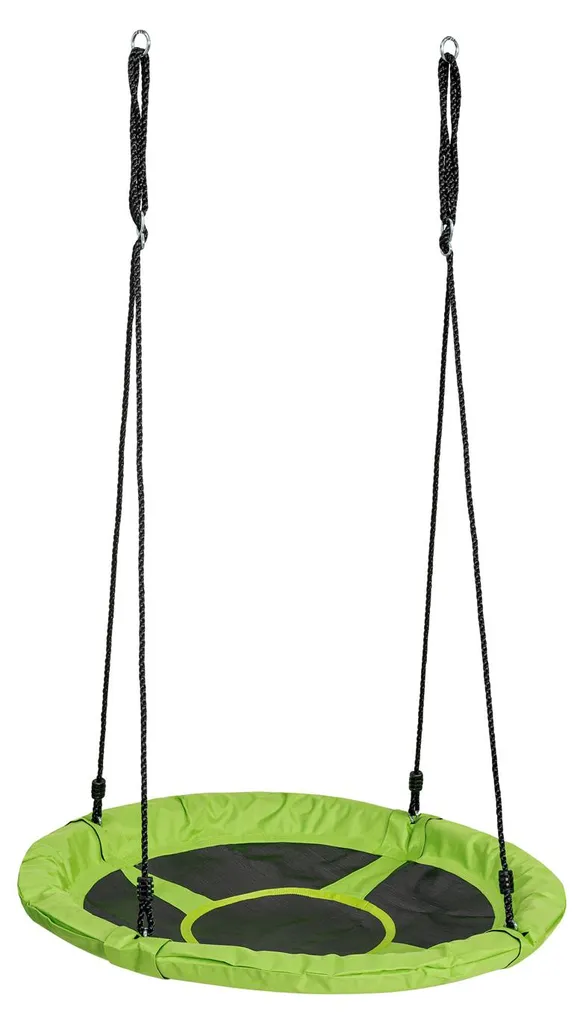 Balançoire Nid Sécurisée 98cm SwingKing - Toile Canvas Verte Anti-Pincement