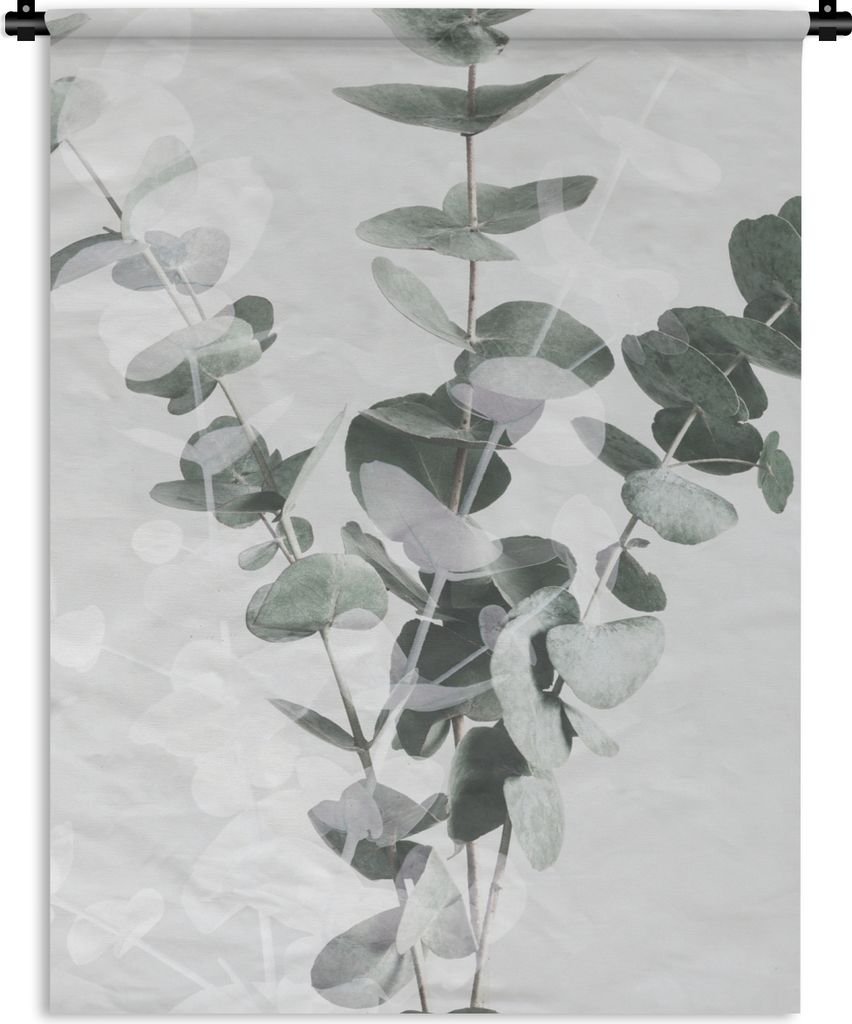 MuchoWow Wandteppich Wandbehang Pflanzen - Grün - Natur - Blätter 120x160 cm Tapisserie Dekoration Wandtuch - Wohnzimmer - Moderne