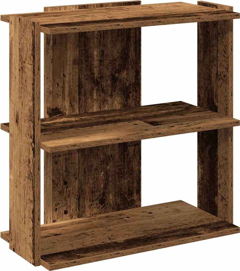 vidaXL Bücherregal 3 Böden Altholz-Optik 60x30x60 cm Holzwerkstoff
