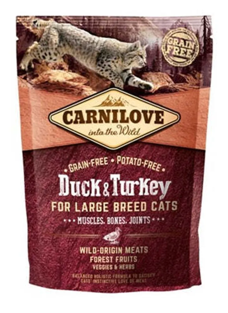 Cibo Carnilove Large Breed Gatti 2kg | Anatra e Tacchino Senza Cereali - 3