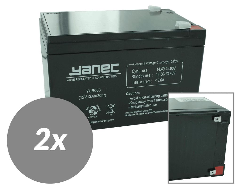 Yanec USV-Batterie-Ersatzset RBC6 (ohne Kabel)