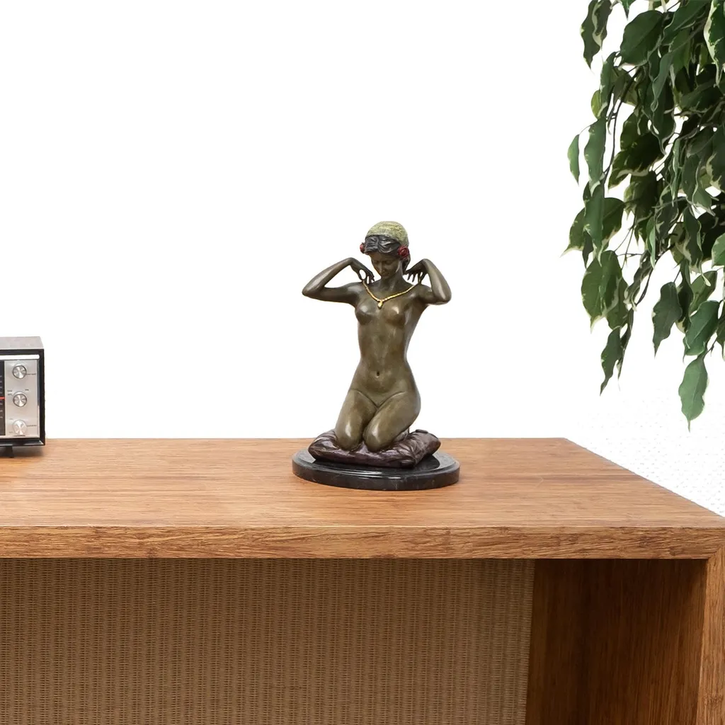 Statue Bronze Moritz Nouvelle Chaîne - Décoration Stable et Durable - 2