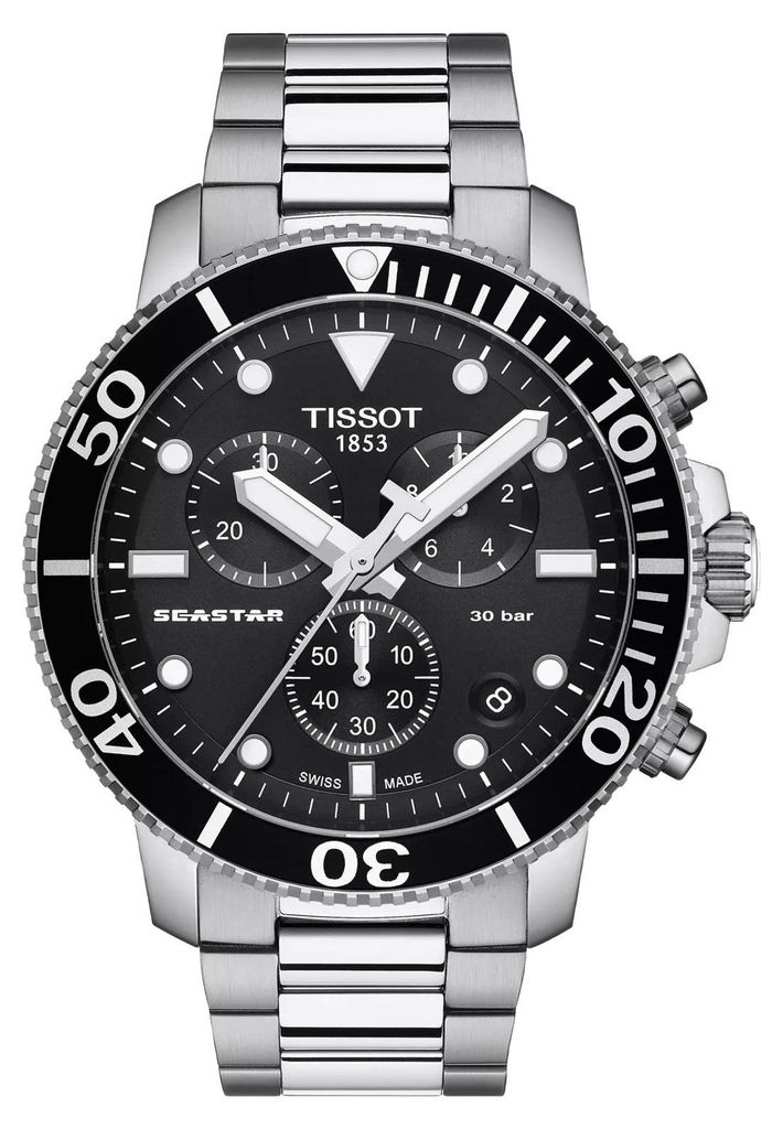 Herrenuhr Tissot Seastar 120.417.11.041.00, Silber/Schwarz Produktbild 