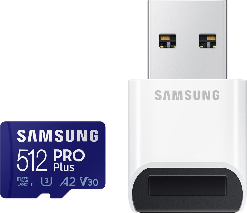 SAMSUNG Speicherkarte mit Lesegert microSD PRO Plus 512 GB