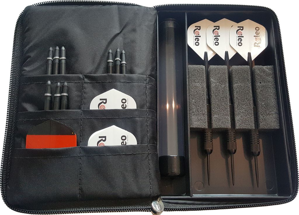 Sparset Roleo Dart Darttasche + Dartpfeile 20g + Ersatzflys + Ersatzshafts