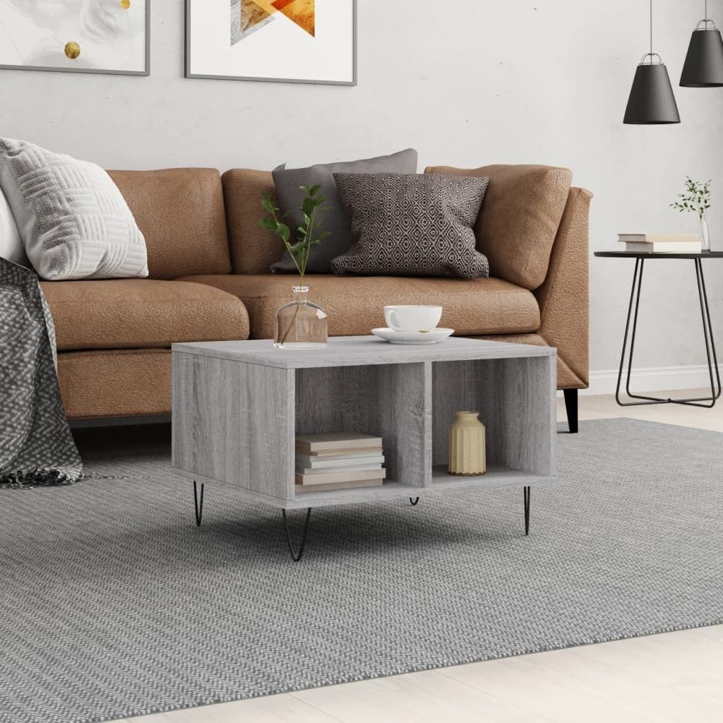 Maison Exclusive - Couchtisch Grau Sonoma 60x50x36,5 cm Holzwerkstoff
