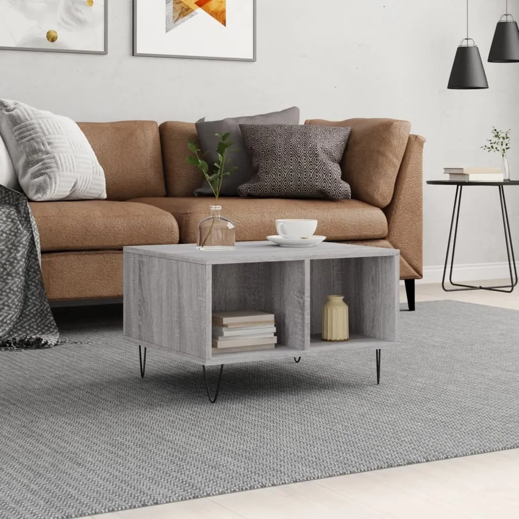 Tavolino da Salotto SYFAX™ Grigio Sonoma 60x50x36,5 cm in Multistrato - 2