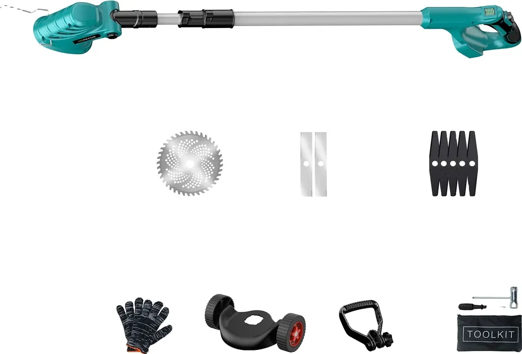 Tondeuse sans fil moteur sans balais puissant et manche ajustable 135 cm