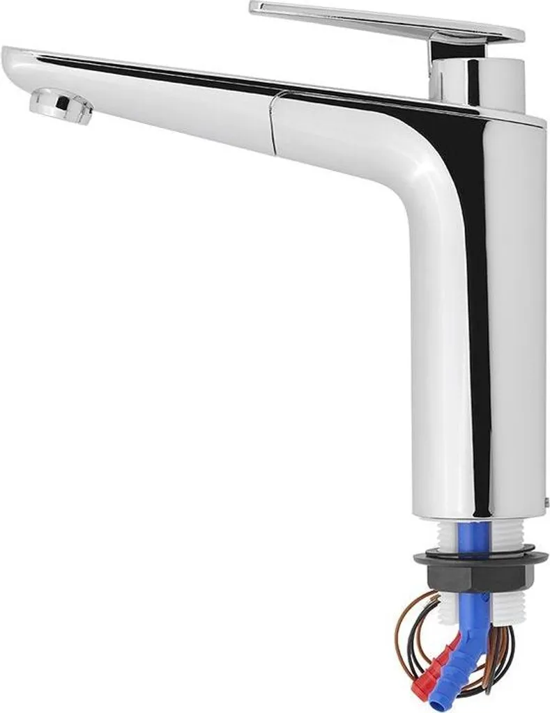 Mitigeur de cuisine chromé Ø33 mm - Robinet évier classique Silver