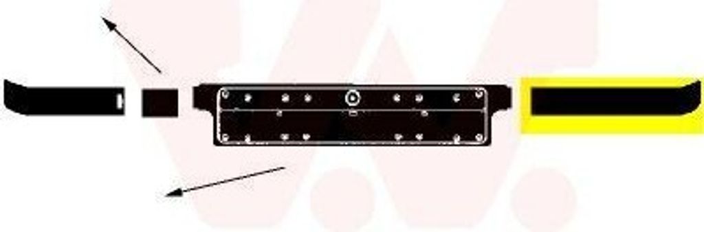 VAN WEZEL 0640581 - OE 51111960711 Zierleiste, Stoßstange, vorne links für 3er (E36)