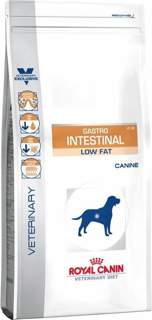 A bag of Royal Canin Veterinary Diet dog food.