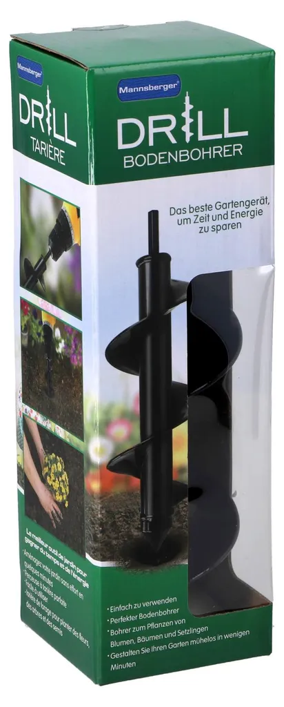 DRILL Tarière pour plantations Ø 8cm - Foret de terre hélicoïdal robuste