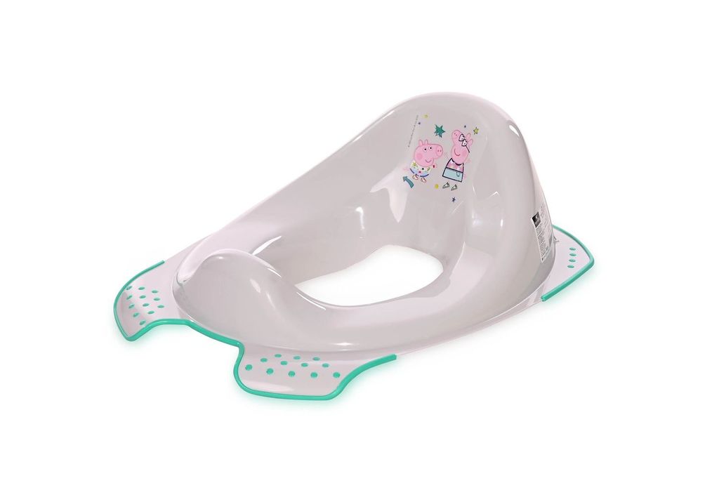 Lorelli Toilettenaufsatz Comic Spritzschutz ergonomische Form rutschfeste Basis grau