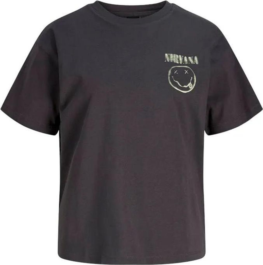 Jack & Jones Smiley Relax Jjxx Kurzarm-t-shirt Grau L Damen Grau L