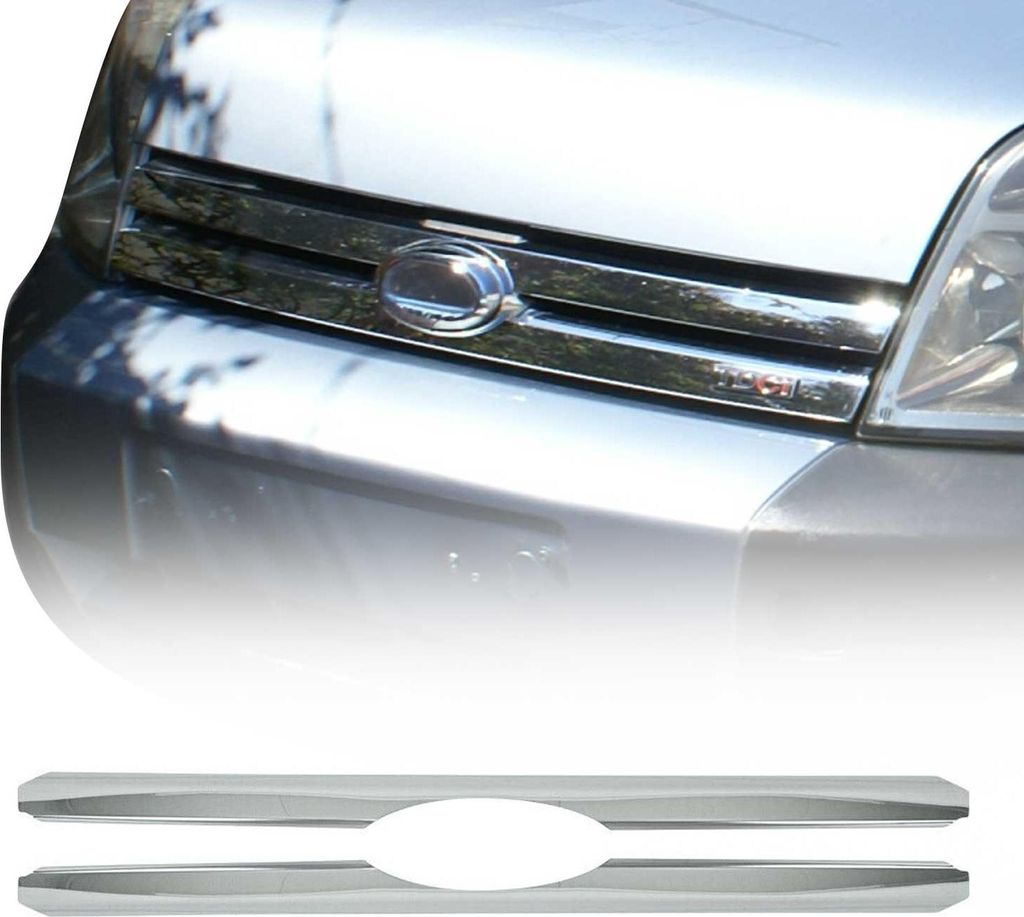 Kühlergrill Leisten Grillleisten für Ford Transit 2006-2014 Edelstahl Silber 2x