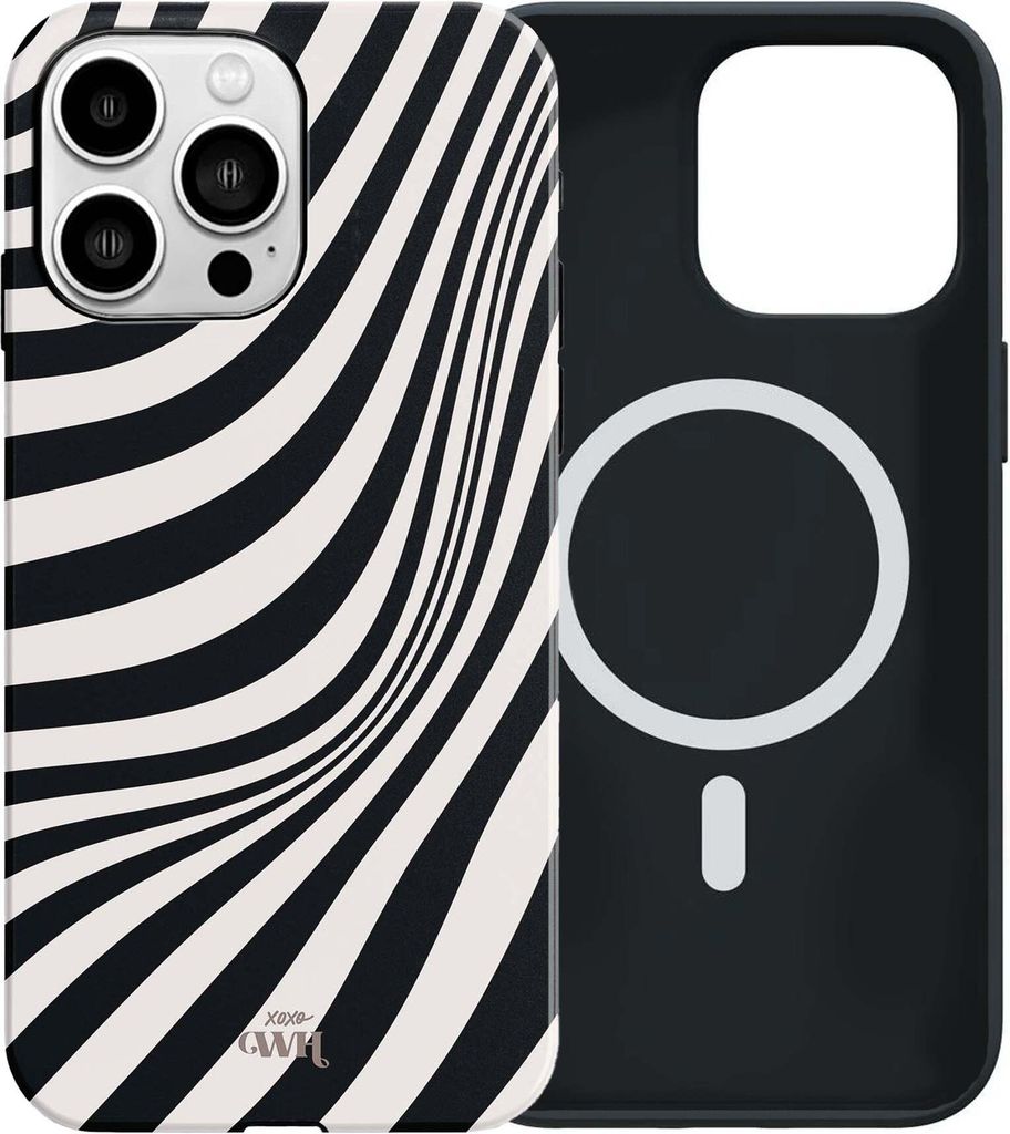 WH Hülle für iPhone 15 Pro Max - Optical Illusion - MagSafe - Double Layer