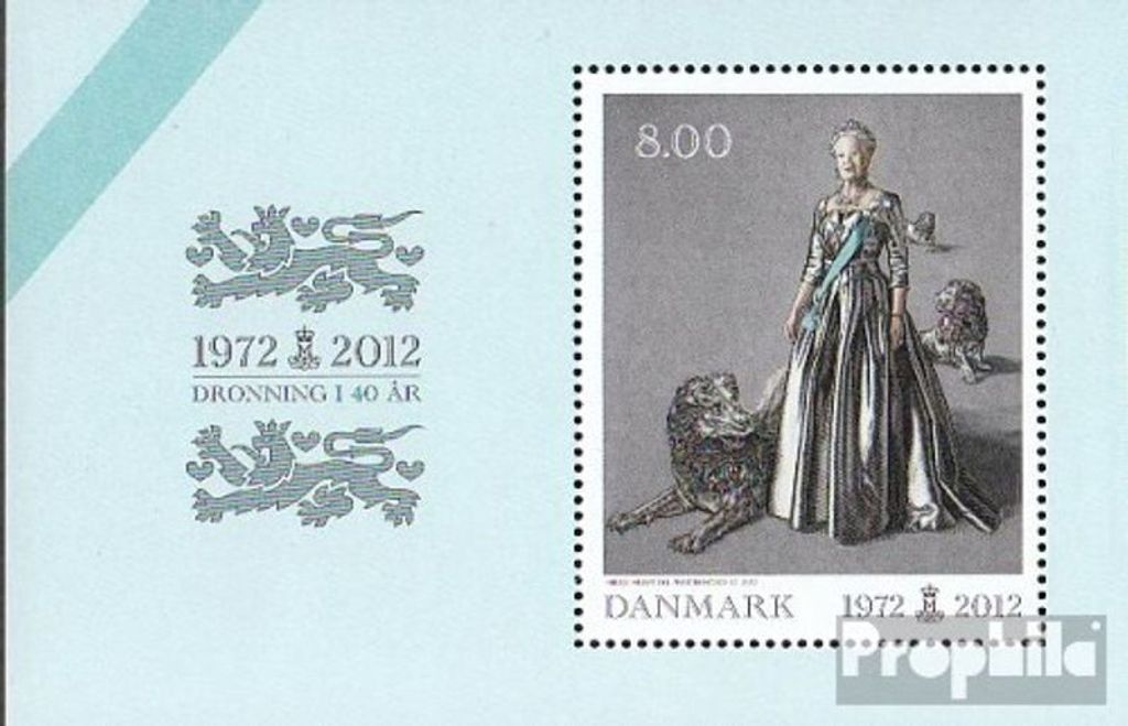Briefmarken Dänemark 2012 Mi Block47 (kompl.Ausg.) gestempelt Regentschaft