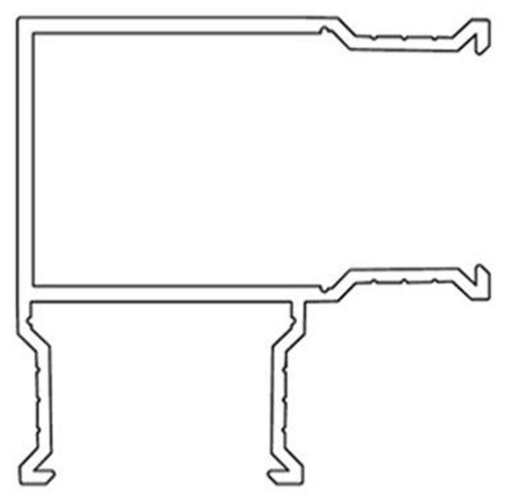 Profil WC 02N Aluminium Eckprofil 3m für 18 mm Platten