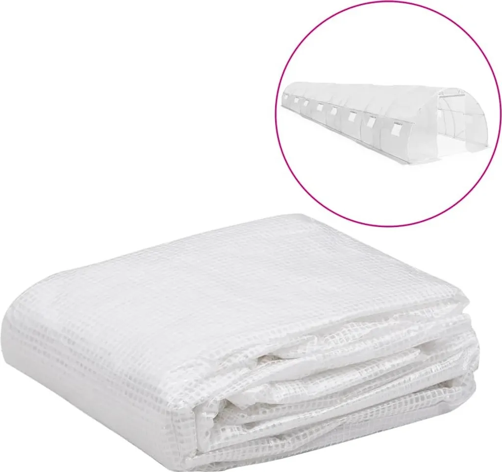 Bâche de serre 36 m² anti-UV transparente 3x12x2 m en polyéthylène épais