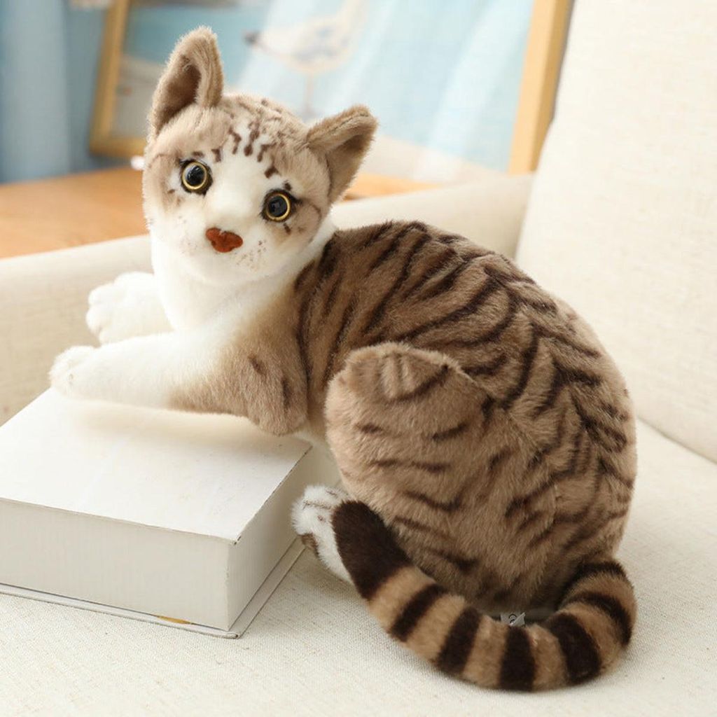 Katze Kuscheltier - 25 cm Plüschtier süßes Stofftier Produktbild 