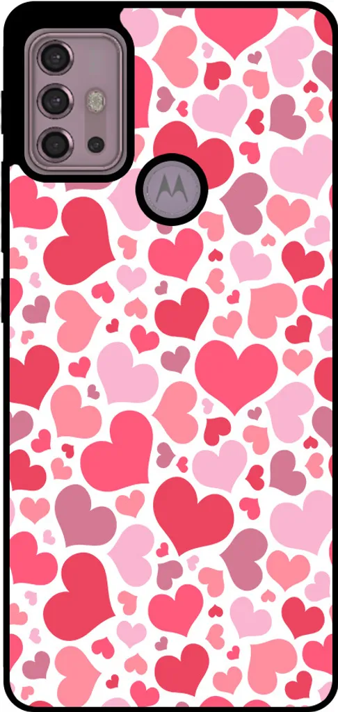 Custodia Motorola Moto G20/G30 Cuori - Cover Morbida Bambini TPU