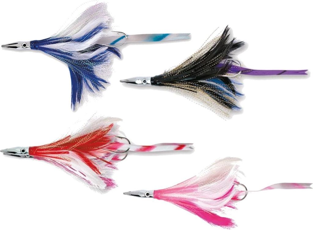 Williamson Diamond Jet Feather with Sonic Strip 12,7cm - Angelköder, Williamson Farben:Red & White